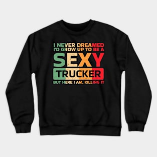 trucker Crewneck Sweatshirt